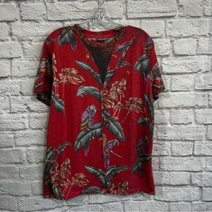 Vintage Chubbies men’s medium Tom Selleck Magnum PI tropical T shirt hairy chest